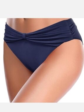 SHEKINI Bikini Bottoms Swimsuit Navy Blue Shekini NWT Swimwear Pool Beach NWT